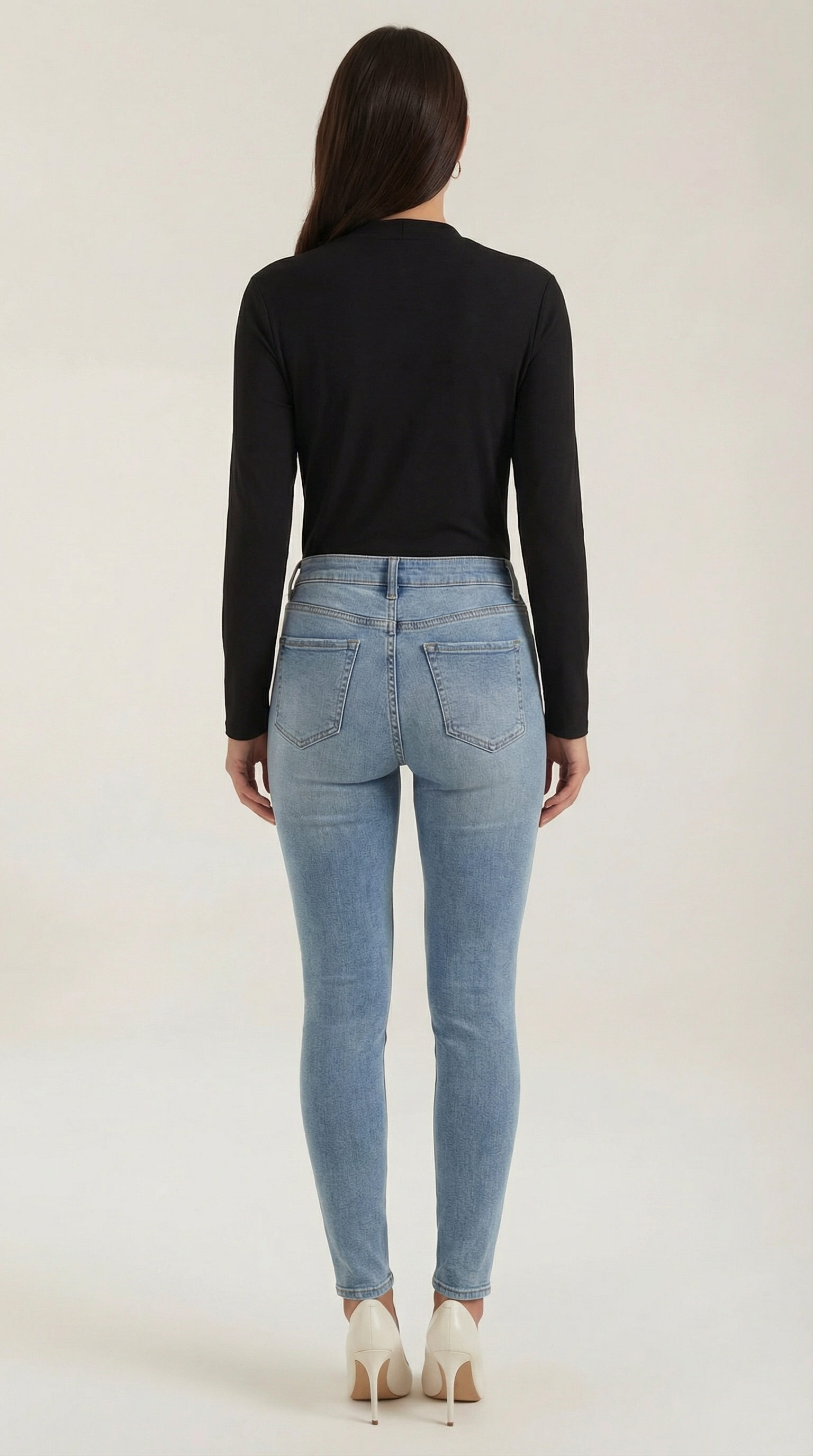 Aurazio Blusa con Nodo al Collo Alto da Donna