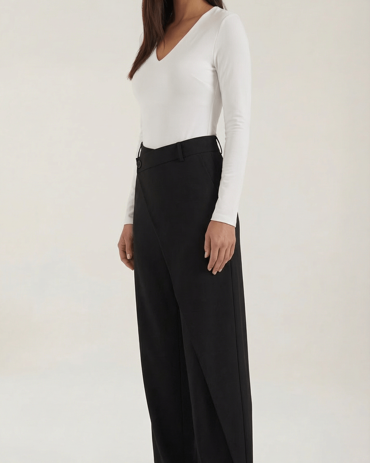 Aurazio Pantaloni Asimmetrici Da Donna