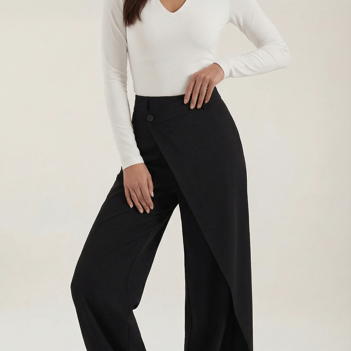 Aurazio Pantaloni Asimmetrici Da Donna