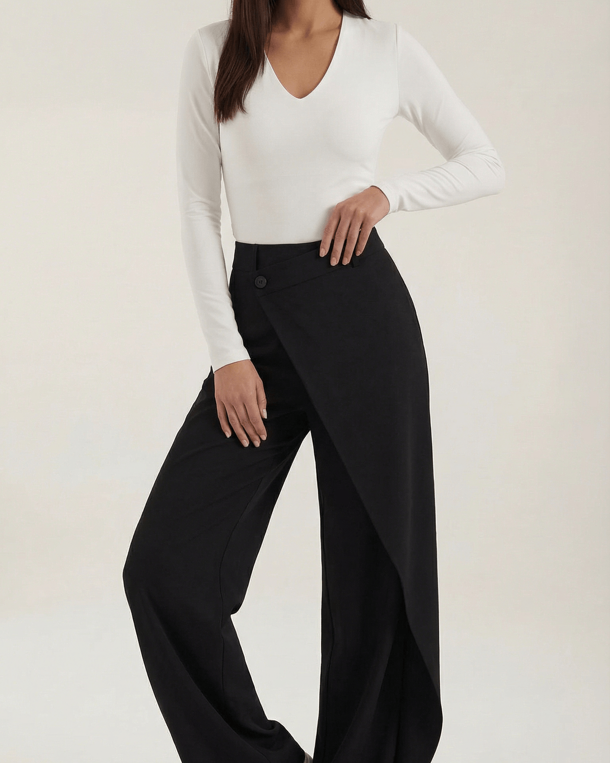 Aurazio Pantaloni Asimmetrici Da Donna