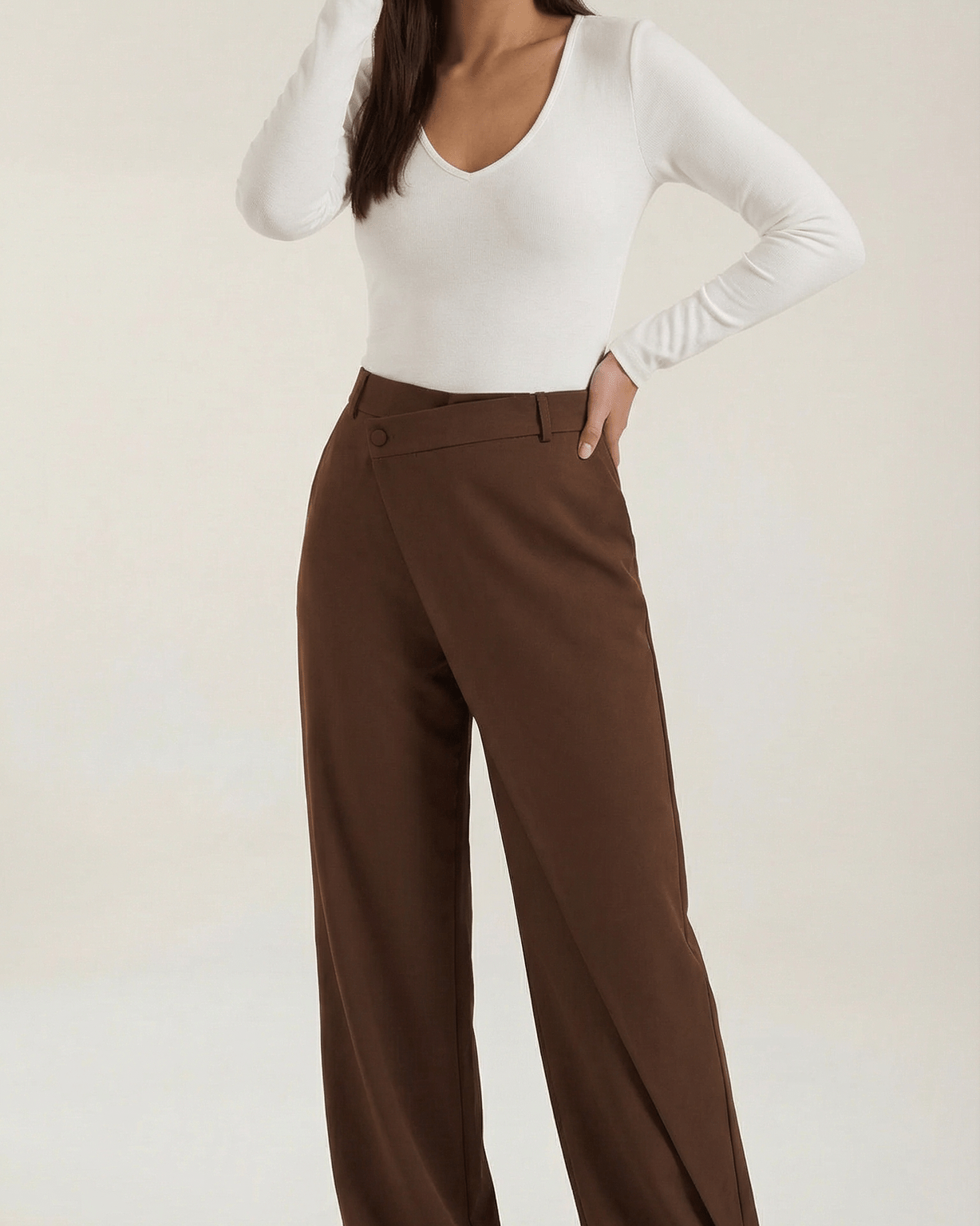 Aurazio Pantaloni Asimmetrici Da Donna