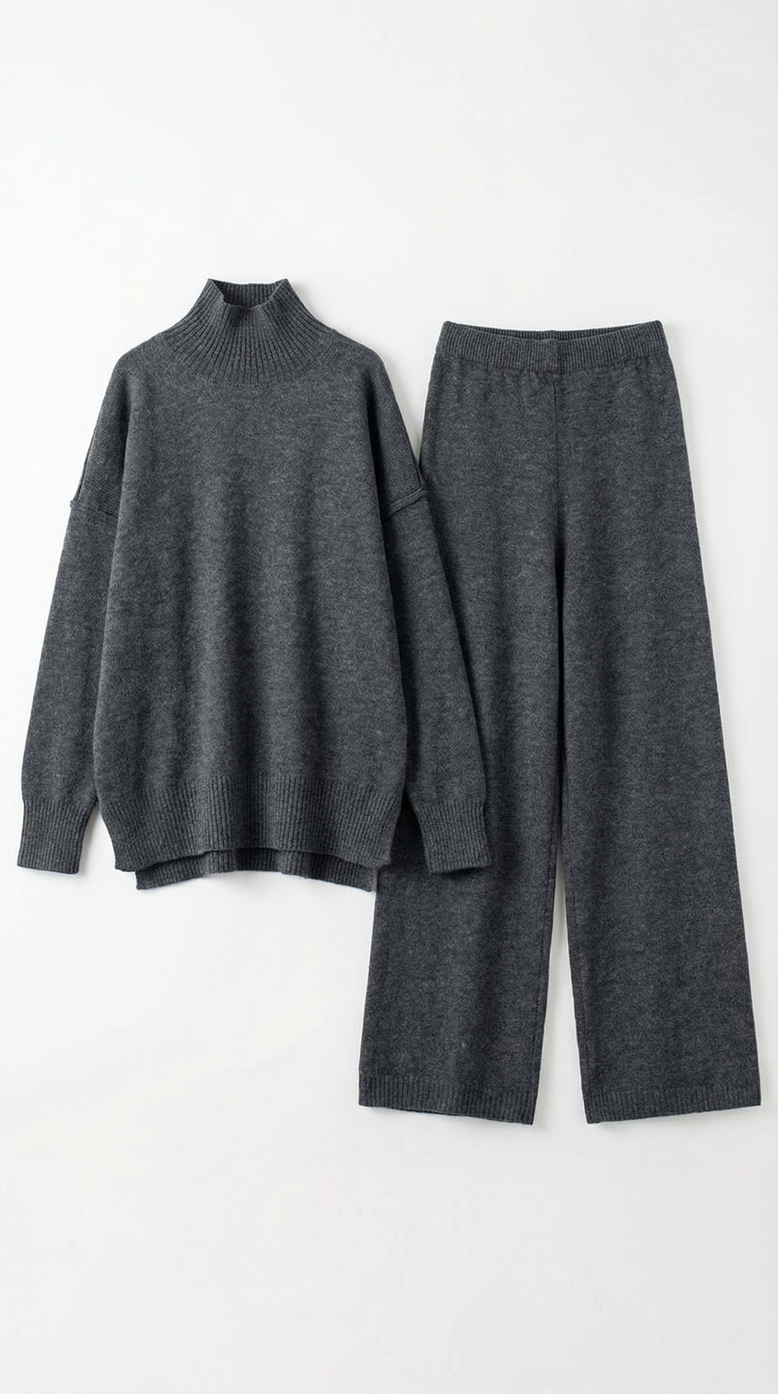 Aurazio Maglione Collo Alto E Pantaloni Per Donna