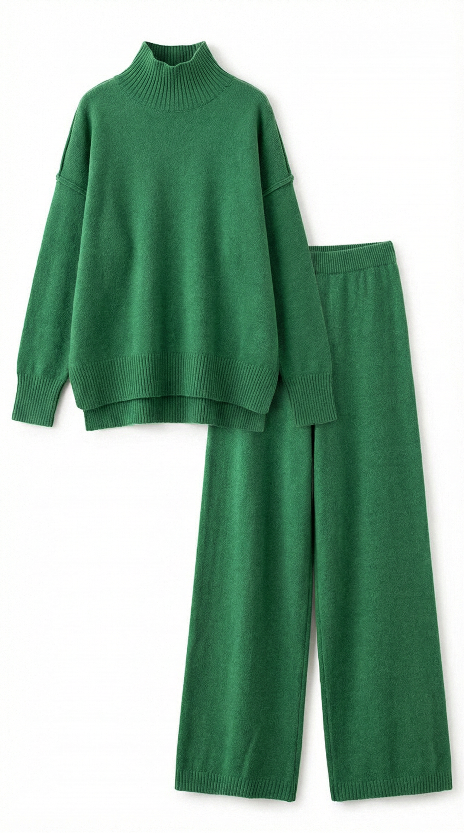 Aurazio Maglione Collo Alto E Pantaloni Per Donna