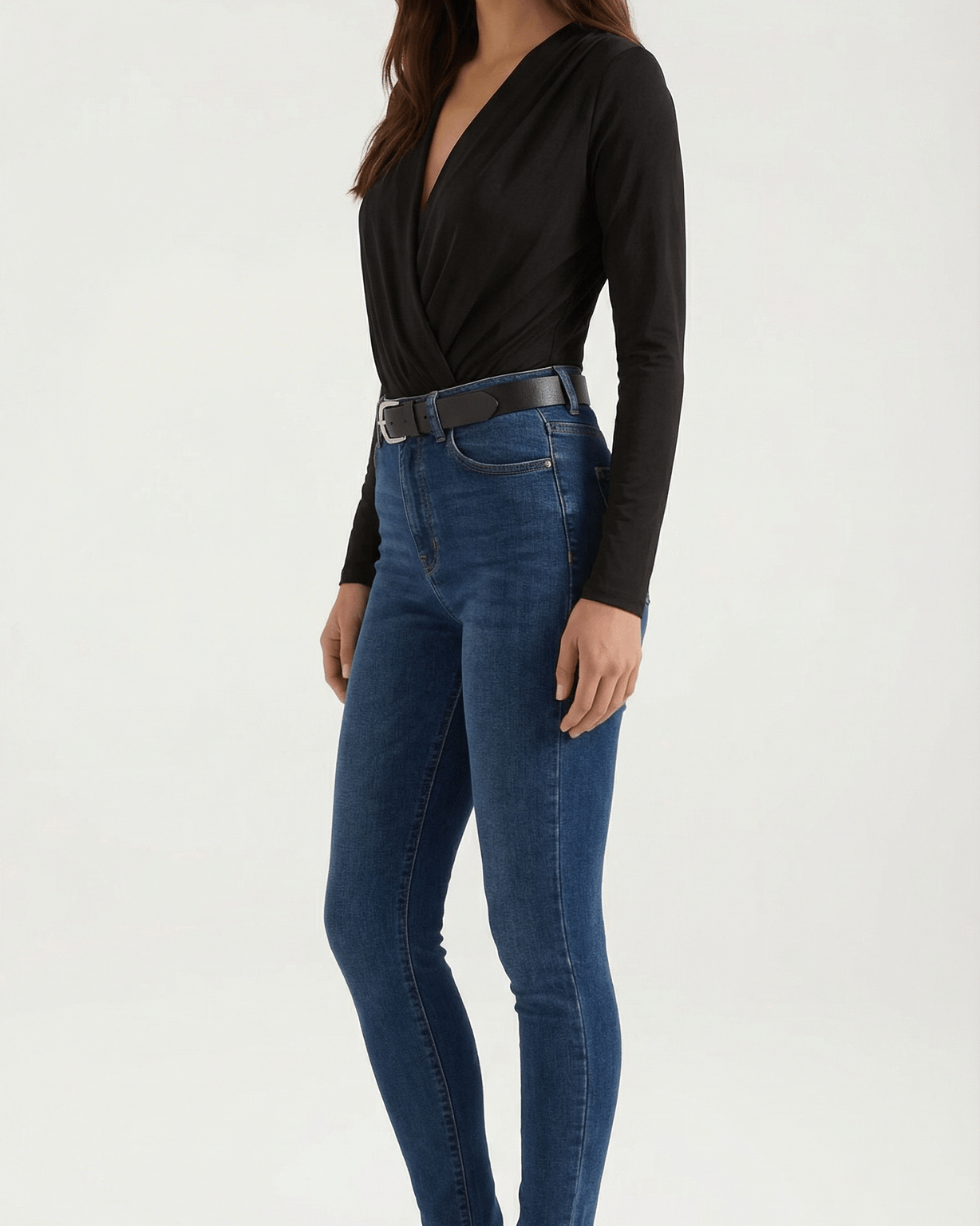 Aurazio Body Scollo a V per Donna