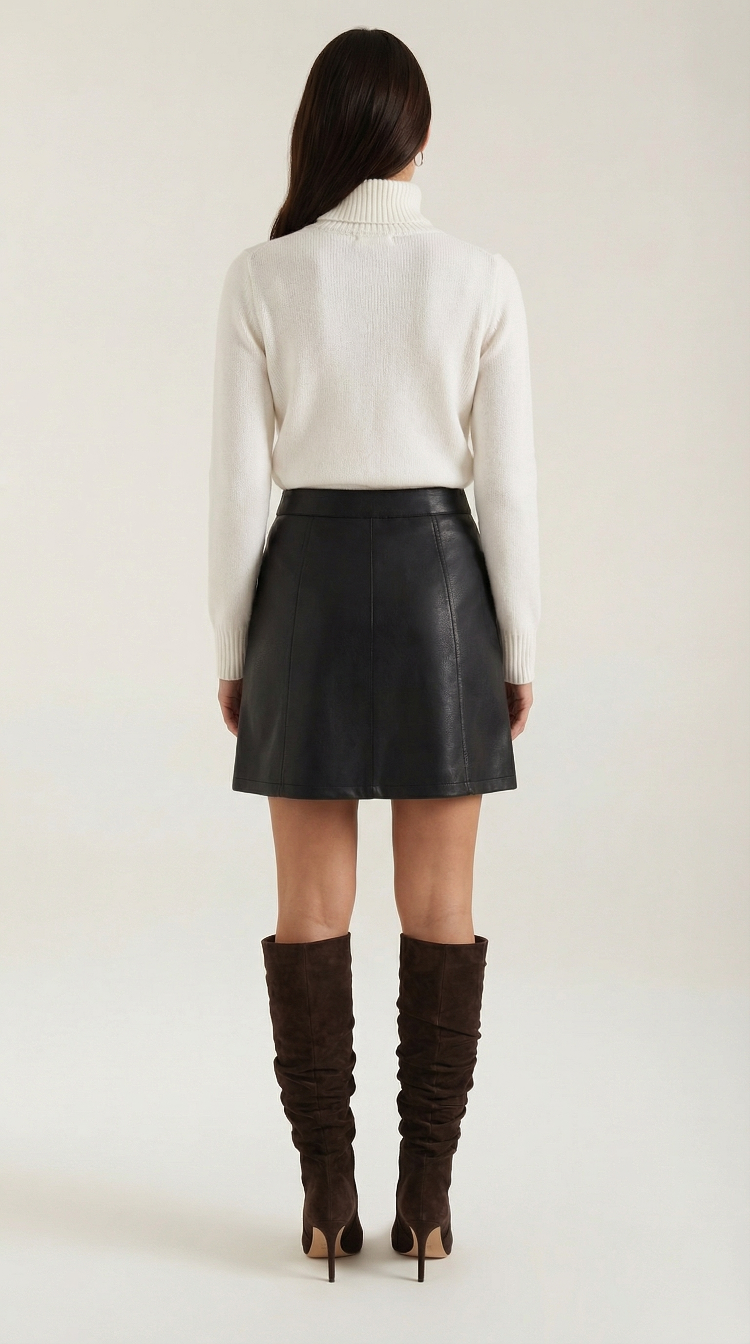 Gonna Donna in Pelle Vegana Elegante Rock Chic