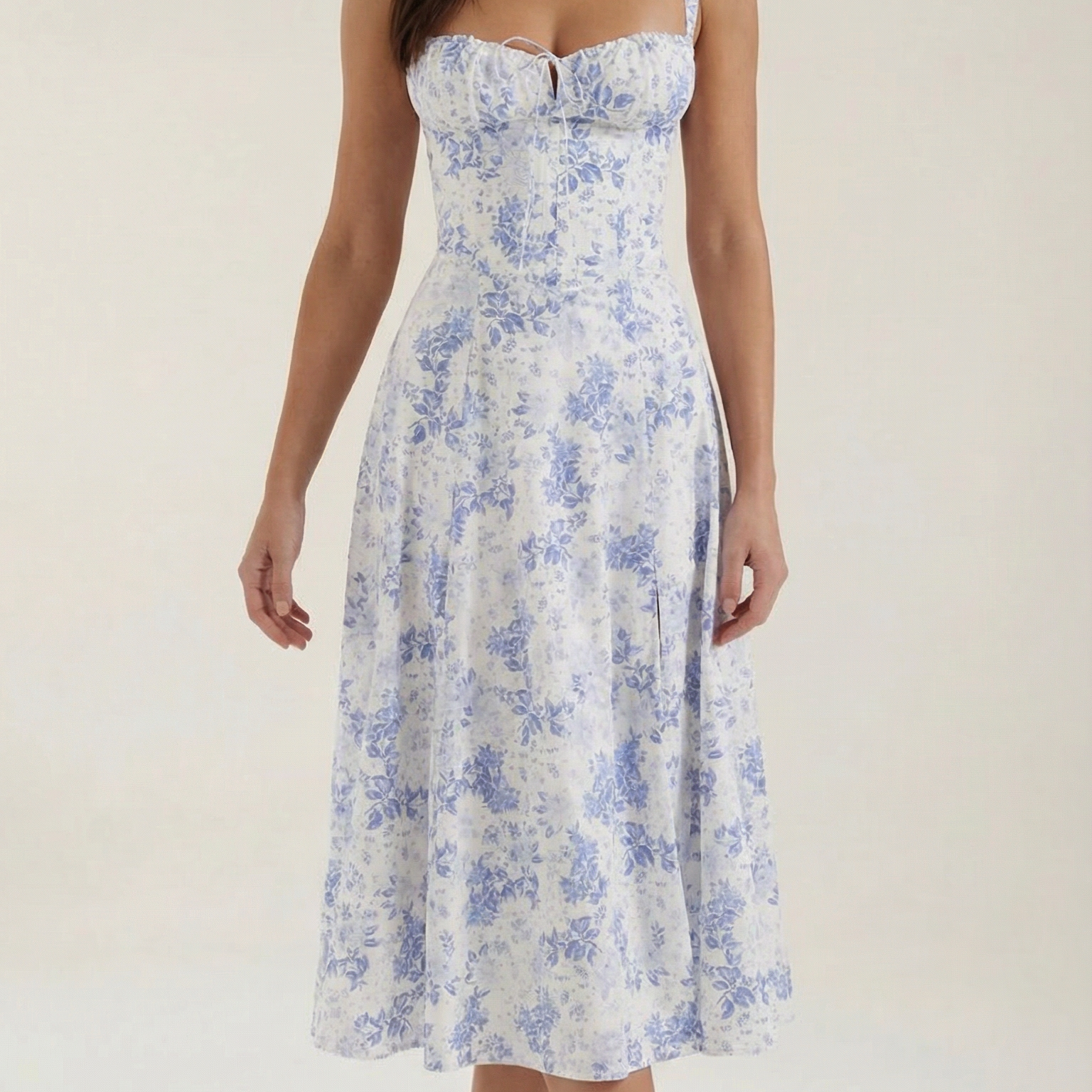Aurazio Abito Midi Floreale da Donna
