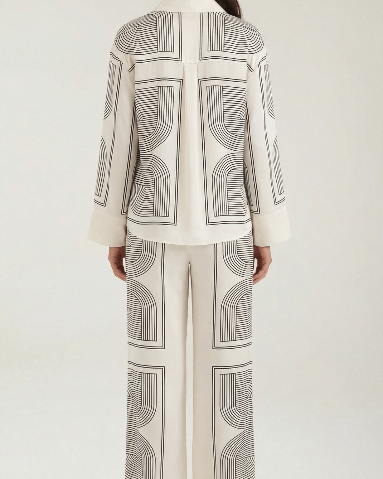 Aurazio Pantaloni a Gamba Larga per Donna