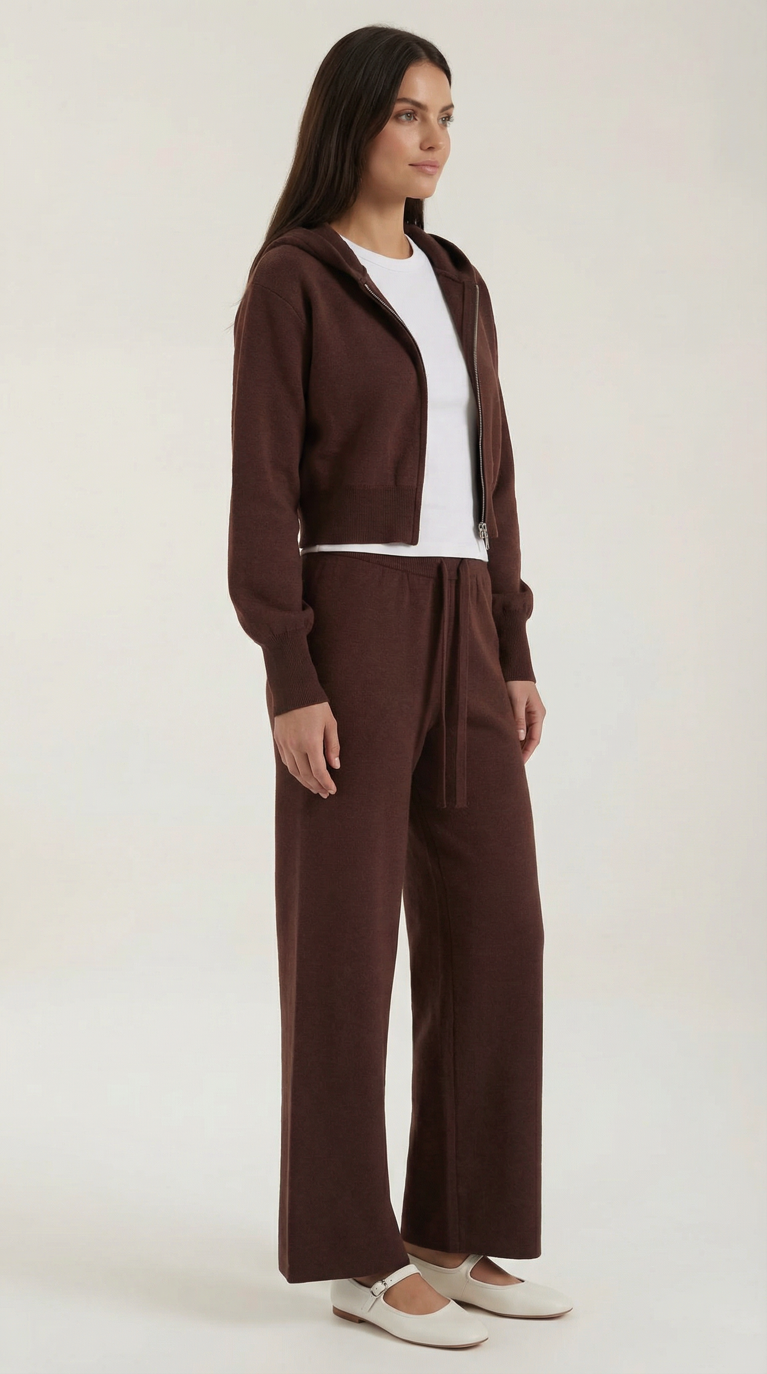 Aurazio Set Coordinato in Maglia per Donna