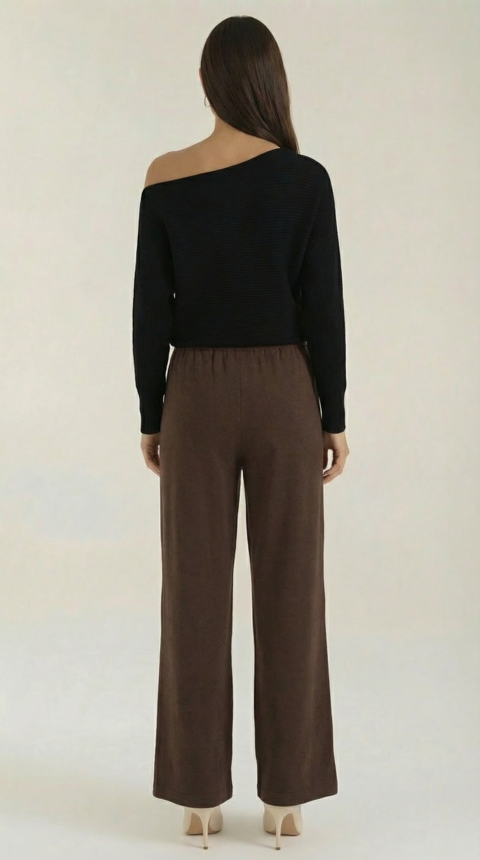 Aurazio Pantaloni Larghi con Coulisse per Donna