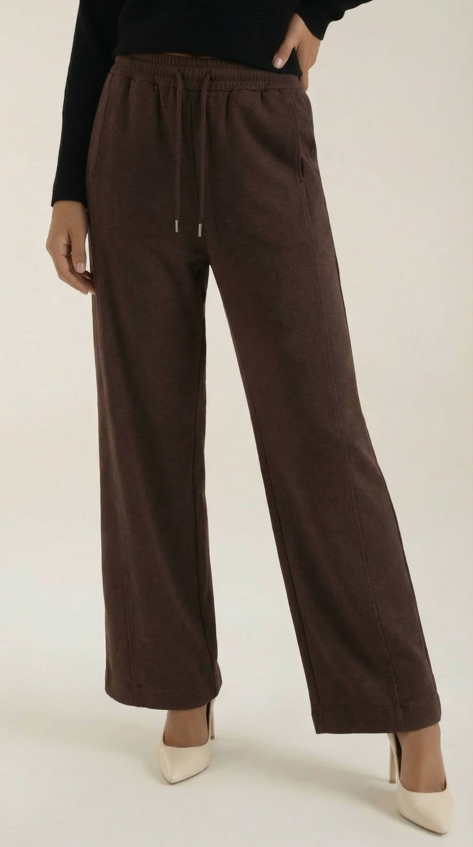 Aurazio Pantaloni Larghi con Coulisse per Donna