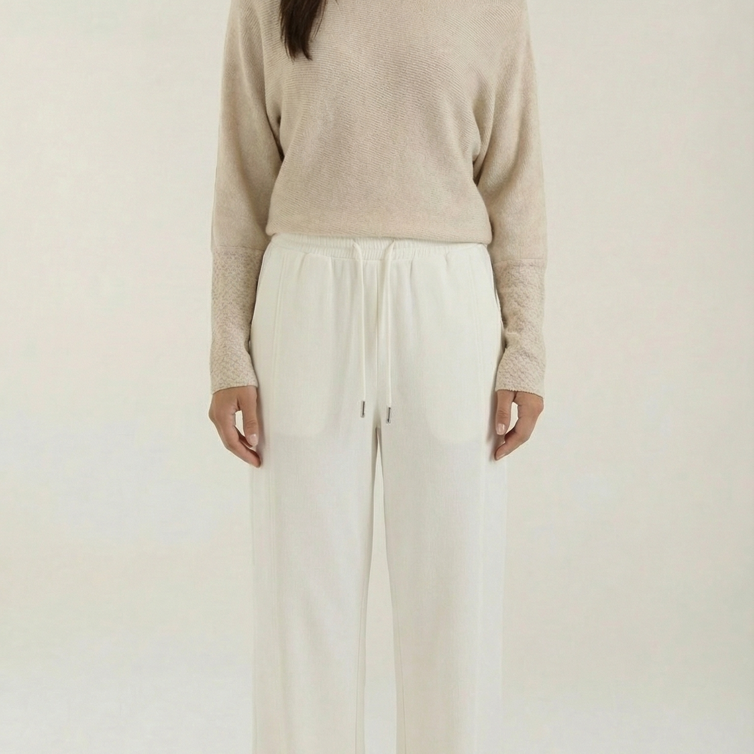 Aurazio Pantaloni Larghi con Coulisse per Donna