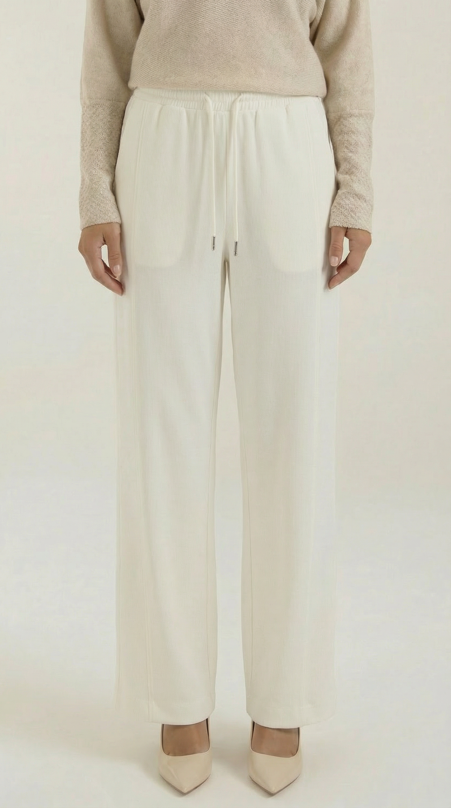 Aurazio Pantaloni Larghi con Coulisse per Donna