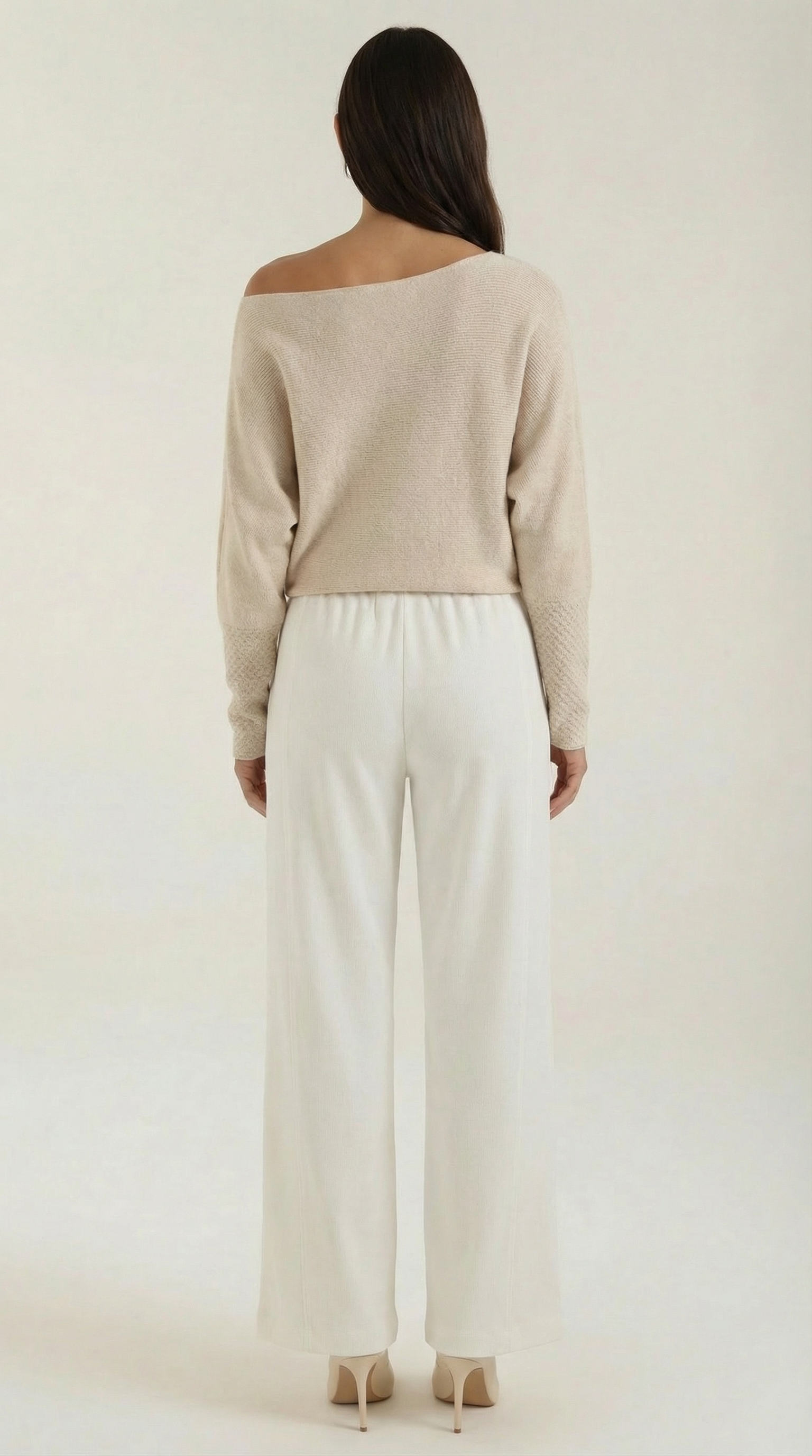 Aurazio Pantaloni Larghi con Coulisse per Donna