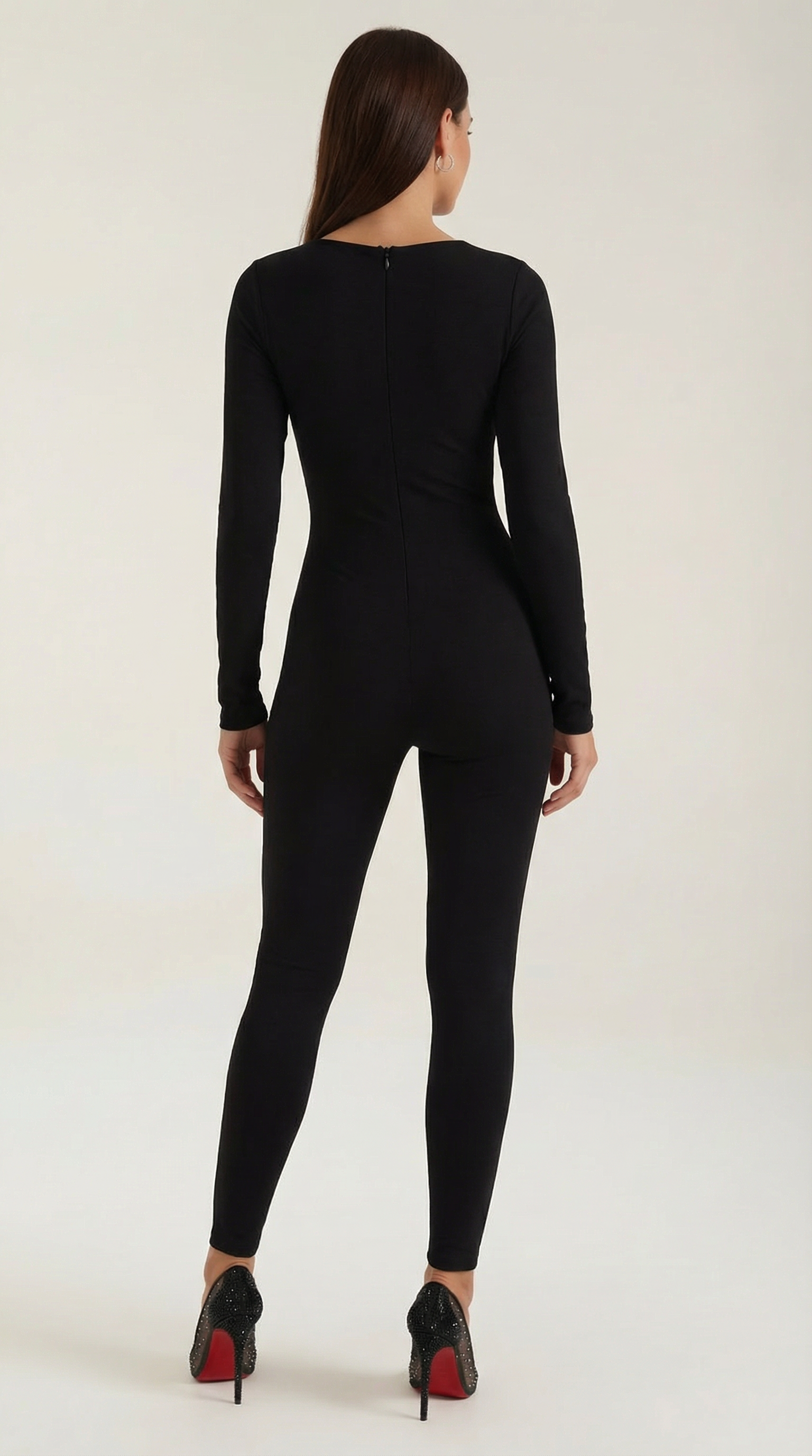 Aurazio Body con Zip Frontale per Donna