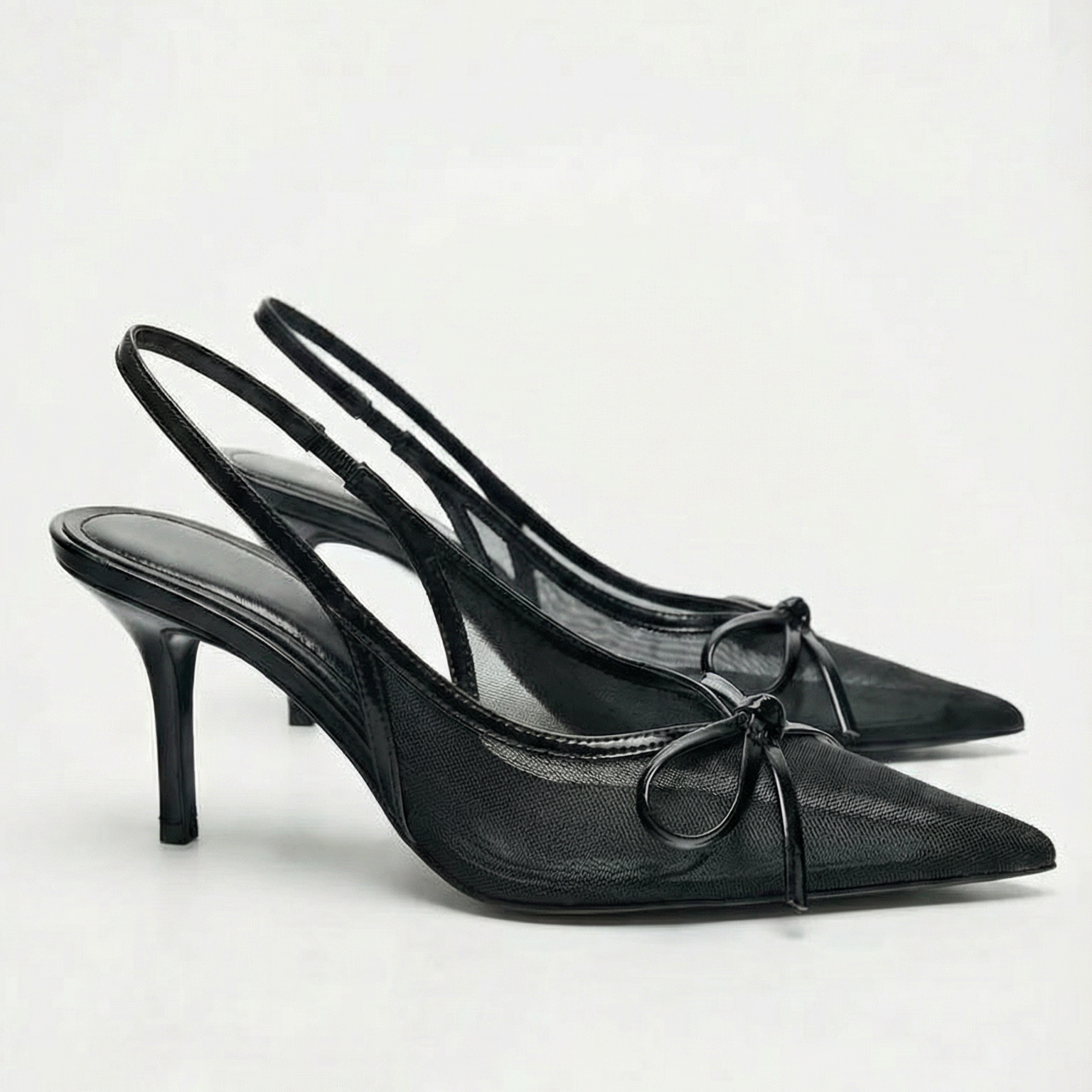 Aurazio Décolleté Slingback in Rete per Donna