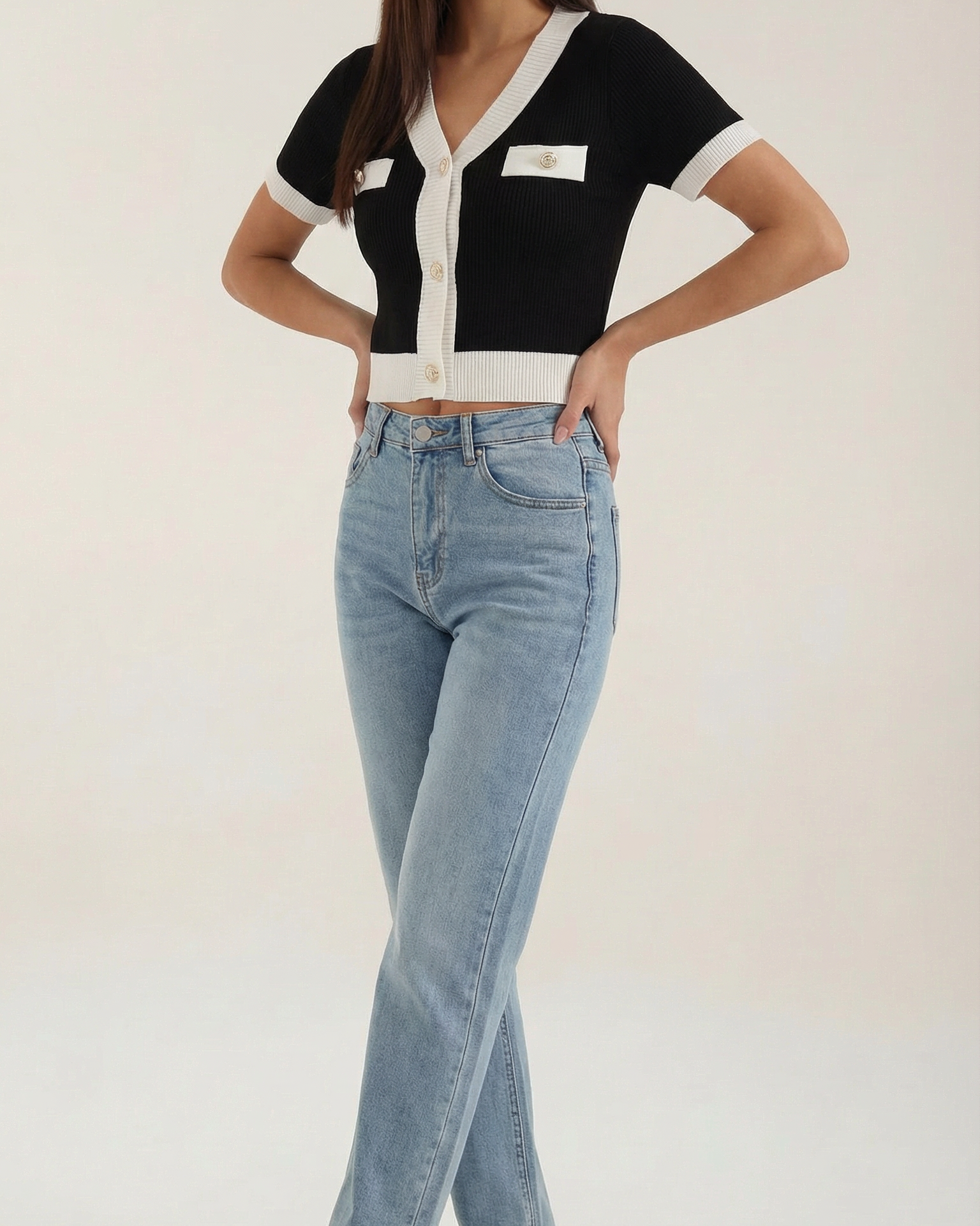 Aurazio Top a Maniche Corte per Donna