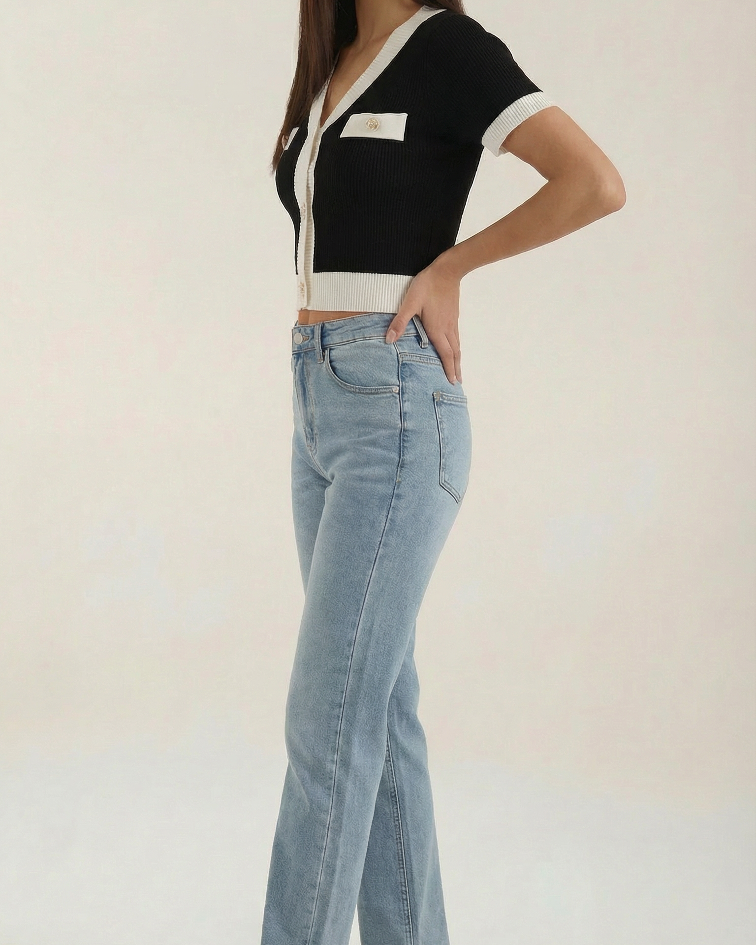 Aurazio Top a Maniche Corte per Donna