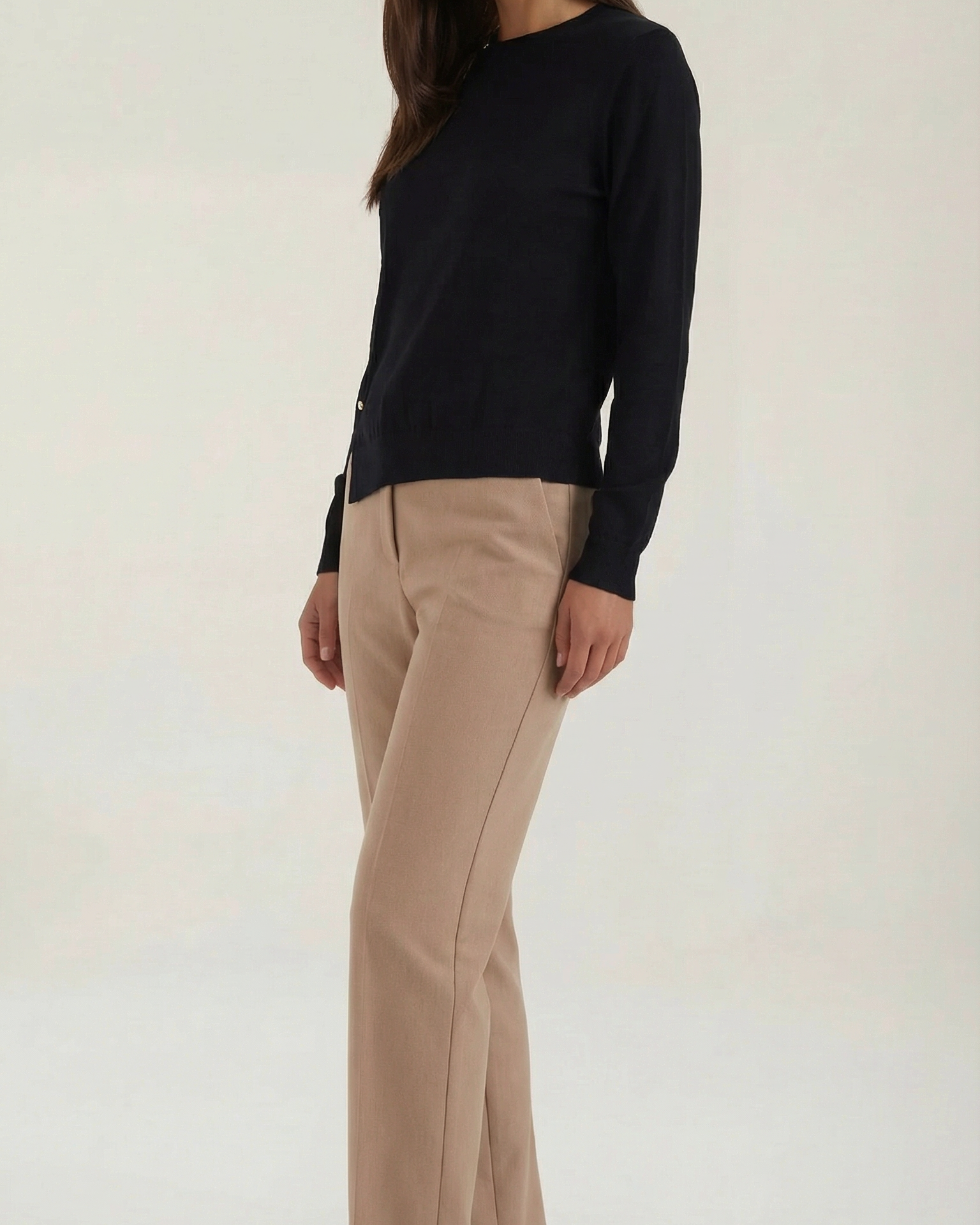 Aurazio Maglia Asimmetrica con Bottoni da Donna