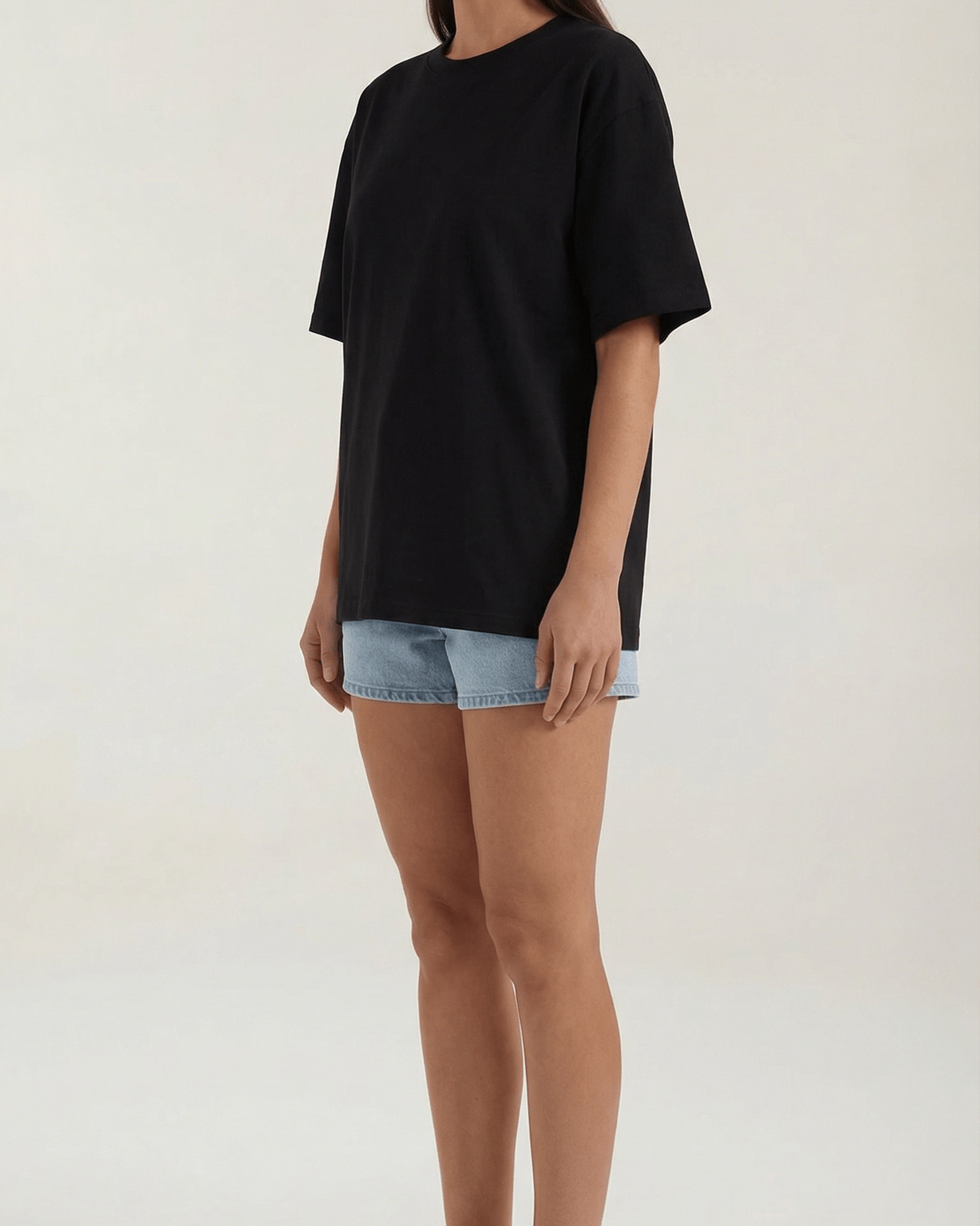 Aurazio Maglietta Oversize di Base per Tutti