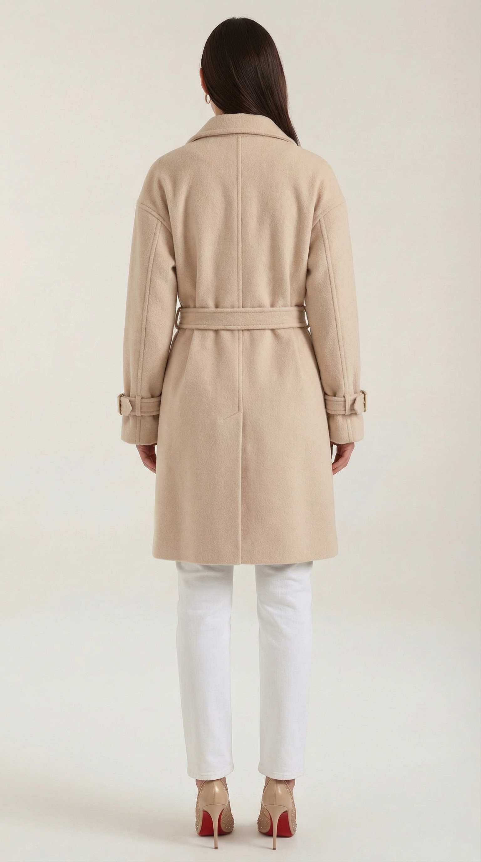 Aurazio Giacca Trench Elegante di Pile da Donna