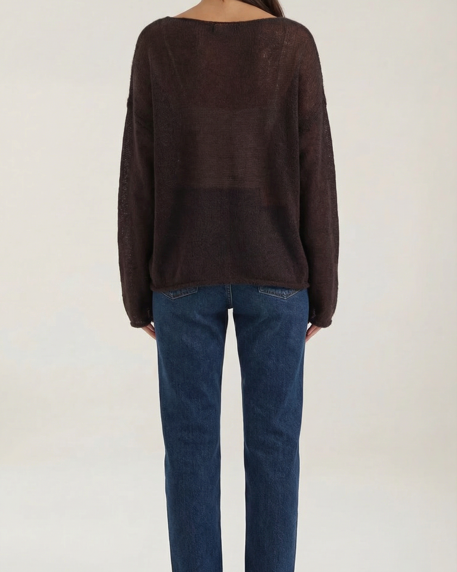 Aurazio Maglia Oversize da Donna - Trasparente