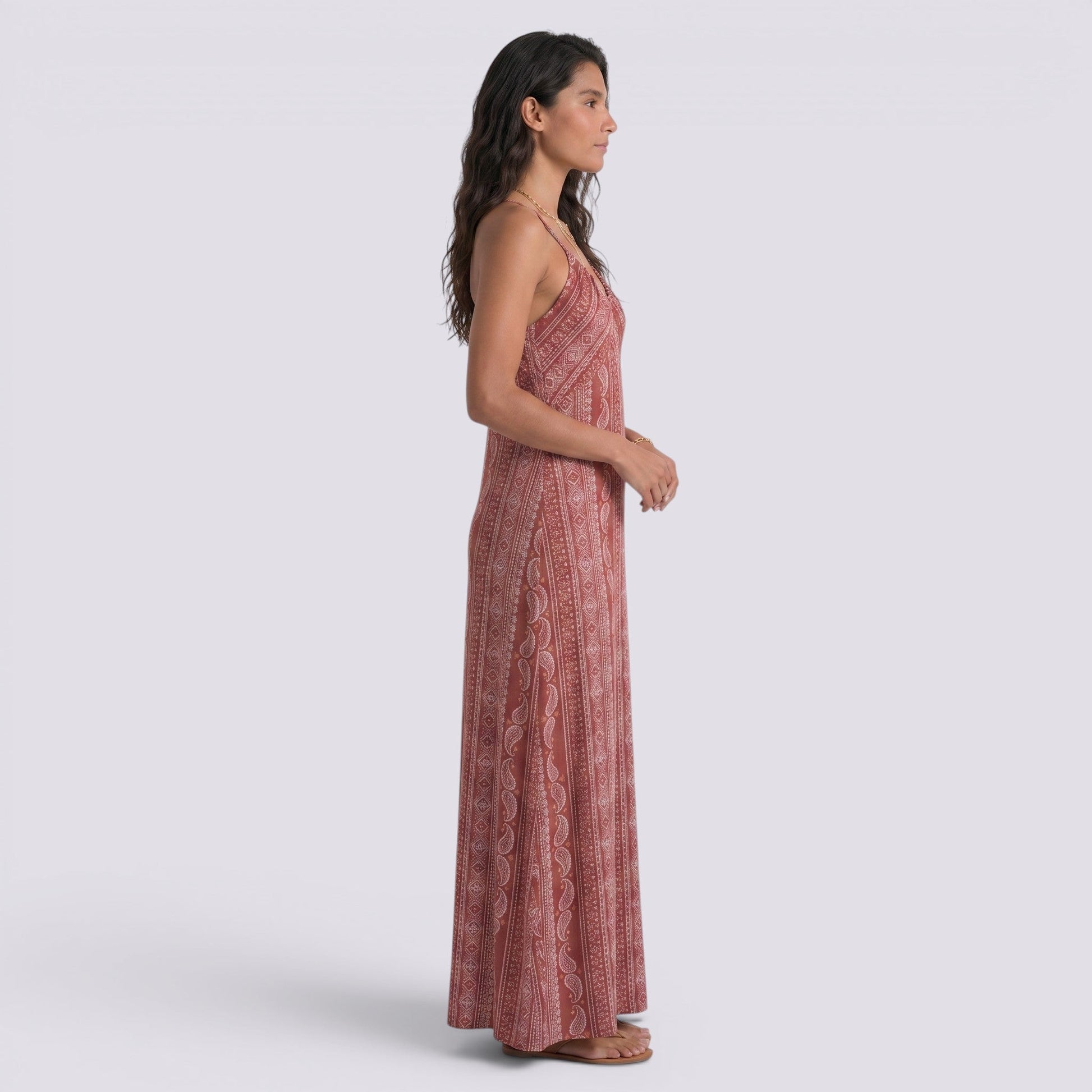 Abito Lungo Donna Maxi Boho Estivo Schiena Aperta