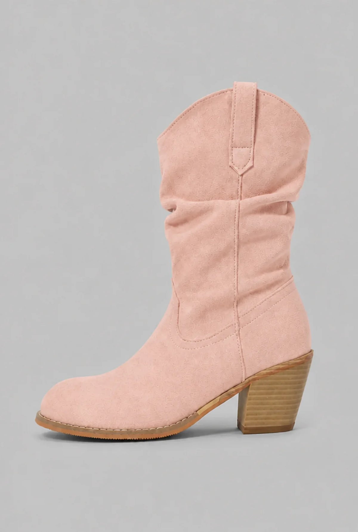 Stivali Donna Western Slouchy Metà Polpaccio con Linguetta