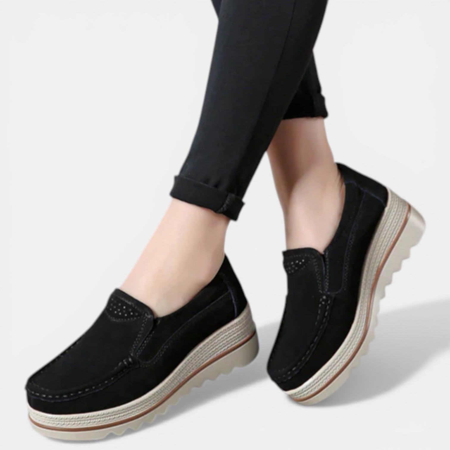 Aurazio Scarpe Platform Ortopediche Antiscivolo per Donna