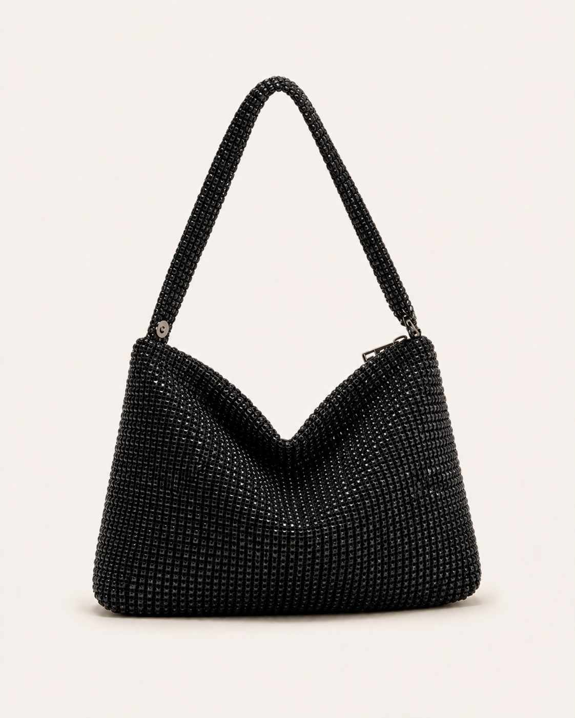 Borsa Donna a Spalla con Strass Struttura Geometrica
