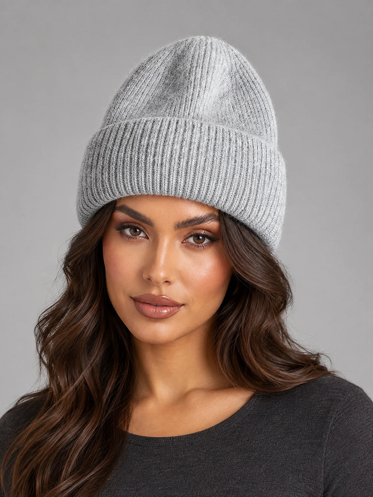 Berretto Donna in Angora Morbido Cappello Invernale Soffice