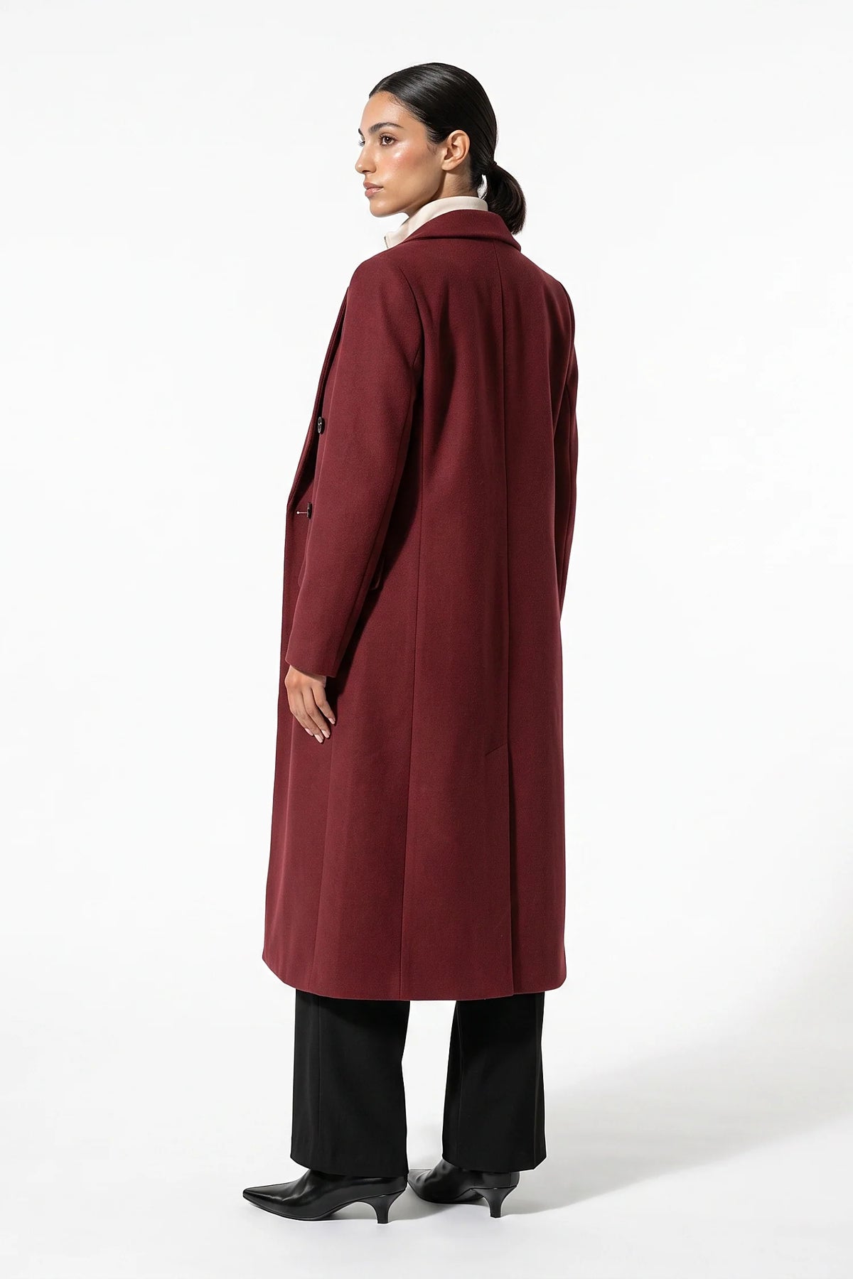 Trench Donna Lungo Doppiopetto Revers a Lancia Invernale Caldo