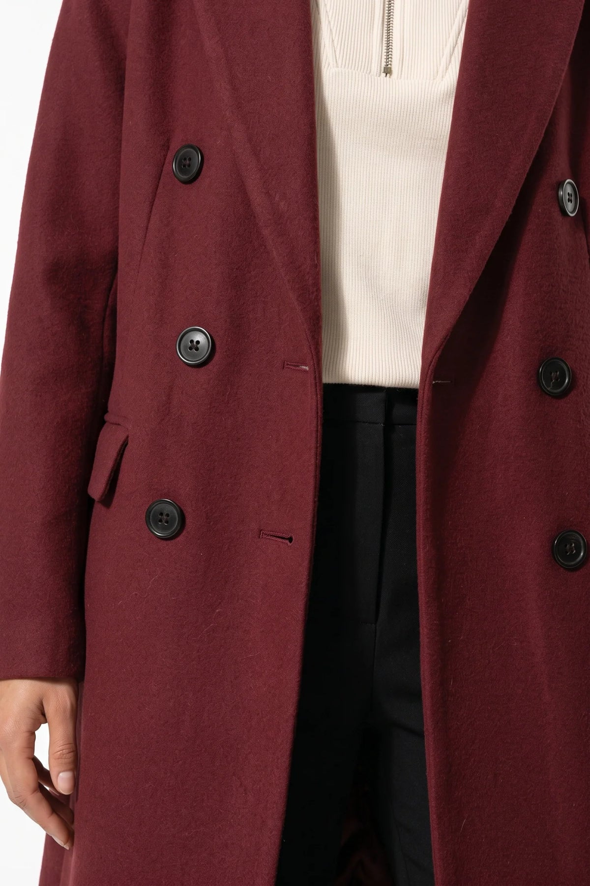 Trench Donna Lungo Doppiopetto Revers a Lancia Invernale Caldo