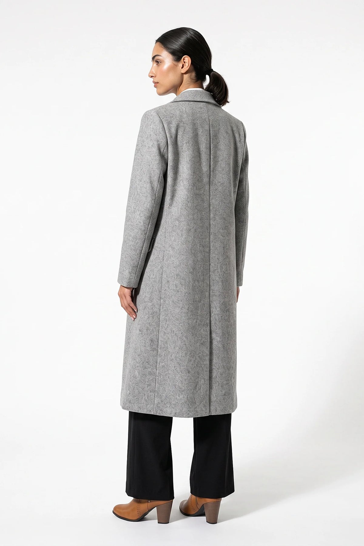 Trench Donna Lungo Doppiopetto Revers a Lancia Invernale Caldo